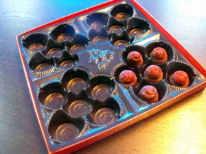 Chocolate candy trays