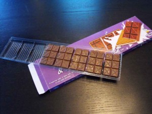 Plastic cavity trays chocolates