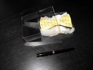 clear plastic packaging box for bow tie