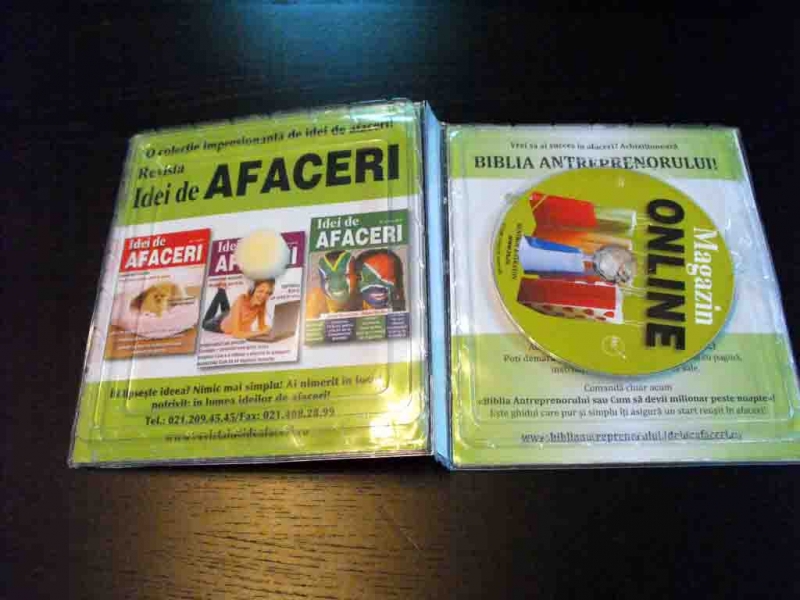 Ambalaje plastic pentru carte cu blister cd-uri