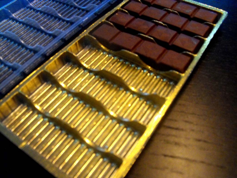 Chese plastic pentru tablete ciocolata